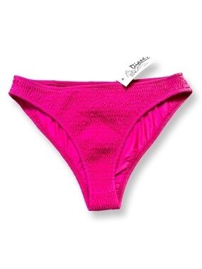 🔴 5 for $10 Rehab LAB Fuschia Ruched High Cut Swim Bottom Size L